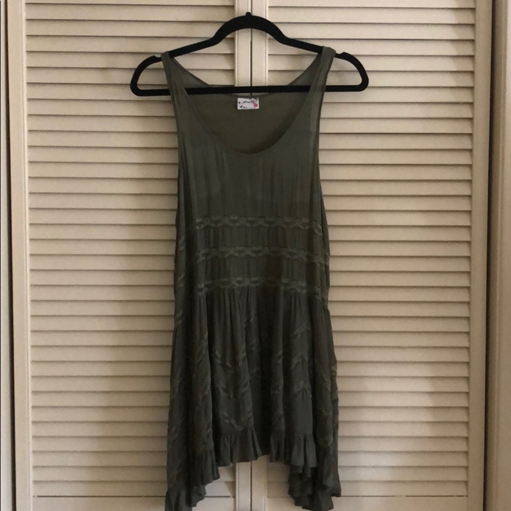 Olive green Free People Flow dress